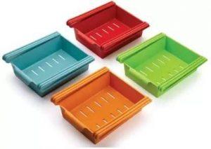 KICHDRAW adjustable tary Fruits/Vegetables Kitchen Rack (Plastic, Multicolor)