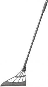 IMPULSESONIC 2-in-1 Sweeper Mop & Glass Wiper, Magic Broom Bathroom Cleaner Silicone Wet and Dry Broom (Grey)