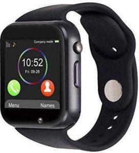 Cyxus 4G MOBILE ANDROID CALLING WATCH Smartwatch (Black Strap, free)