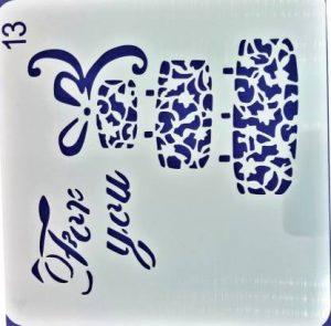Aadya Crafts Stencil Plastic Tags AC219STN68 stencil Stencil (Pack of 1, design)