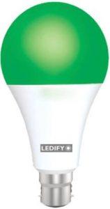 LEDIFY 9 W Round B22 LED Bulb (Green)