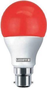 LEDIFY 9 W Round B22 LED Bulb (Red)