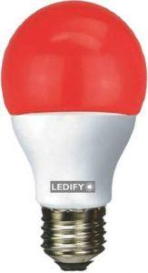 LEDIFY 9 W Round E27 LED Bulb (Red)