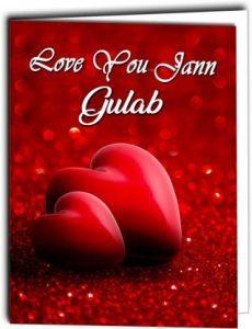 Midas Craft Greeting Card (Red, Pack of 1)