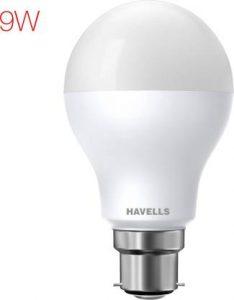 9 W Round B22 LED Bulb (White)