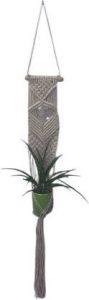 V Fashion Macrame Plant Hanger/Wall Hanging for Decoration, Living Room, Balcony-White Plant Container Set (Fabric)