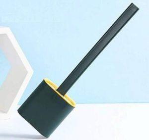 vyas Toilet brush with holder long handle set with Holder with Holder (Multicolor)