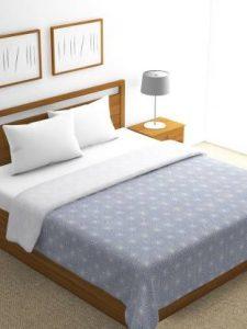 Bianca Printed Double Dohar for AC Room (Cotton, Grey)
