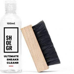 SHOEGR The Essential Kit for Cleaning Sneakers Suitable for Nubuck, Canvas, Knit, Trainers, & Sports Shoes Shoe Care Kit (100 ml, Natural)