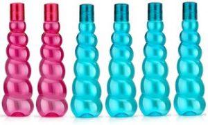 fornix Plastic Bottle 1000 ml Bottle (Pack of 6, Multicolor, Plastic)