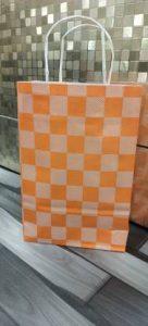 BOPP Printed Party Bag (Orange, Pack of 12)