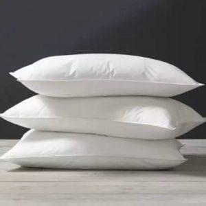 TIZELL Microfibre Solid Sleeping Pillow Pack of 3 (White)