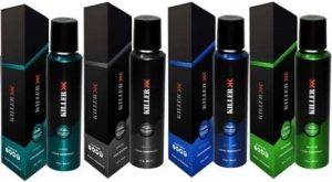 KILLER ocean, wave, cyclone, marine Deodorant Spray Body Spray - For Men & Women (150 ml, Pack of 4) Body Spray - For Men & Women (600 ml, Pack of 4)
