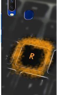 GRAFIQE Back Cover for Vivo Y12 1904/PD1901EF_EX R, R LETTER, R ALPHABET, R DESIGN (Multicolor, Shock Proof)
