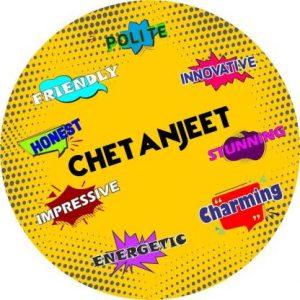 Ashvah Stylish Fridge Magnet -Gift for Son, Daughter, Kids, Friend, Name -Chetanjeet Fridge Magnet Pack of 1 (Multicolor)