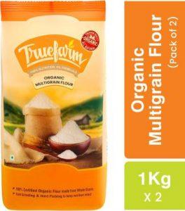 Truefarm Organic Multigrain Flour | Multigrain Atta (Pack of 2 X 1Kg) (2 kg, Pack of 2)
