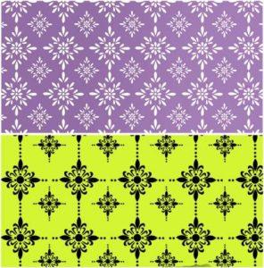 ARandNJ Chesty Floret and Shimmering Floral Design Painting Reusable DIY Combo Wall Stencils Pack of 2 Suitable For Bedroom, Kidsroom, Office, Cafe and Restaurant Decoration Size 16X24 Inch in PVC Material Under 299 Pattern Style 40255-40264 Modern Wall Arts Stencil (Pack of 2, Chesty Floret and Shimmering Floral Design Painting Home Décor)