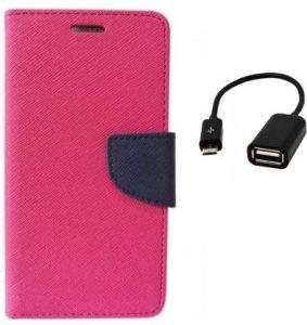 Coverage Cover Accessory Combo for Mercury Microsoft Lumia 950 (Pink, Blue)
