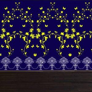 JAZZIKA Combo Wall Stencils Size- 13X13 & 16X24 Inch, (Special Offer- Buy Buy This Combo Stencils and Get Pack of 1, Size:- 13 X 13 Inch Stencil Equalized Chandelier and Tempting Floral Haze DIY Reusable Design Wall Painting Stencil (Pack of 2, Equalized Chandelier Design, Tempting Floral Haze Design)