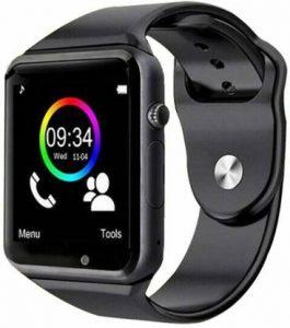 Shape n Style A1BLk23+ Smartwatch (Black Strap, FREE)