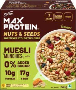 RiteBite Max Protein Muesli Nuts & Seeds (Pack of 1) (240 g)