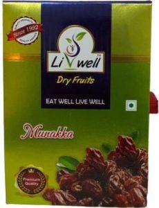 Livwell Afghani Large Munakka / Raisins Grade - King Size 250 gms Raisins (250 g)