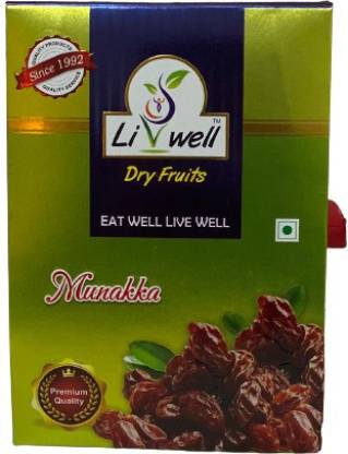 Livwell Afghani Large Munakka / Raisins Grade - King Size 250 gms Raisins (250 g)