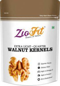 Ziofit Walnut Kernels Extra Light, Quarters , Dry Fruit for Snacking & Baking Walnuts (250 g)
