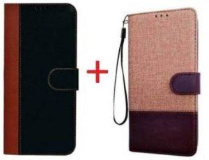 RidivishN Flip Cover for OPPO Reno7 Pro 5G (Brown, Black, Dual Protection)