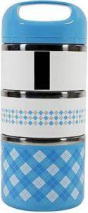 Luxafare 3 Layers Stainless Steel Thermal 3 Containers 3 Containers Lunch Box (1200 ml, Thermoware)