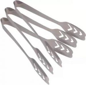 Riyansh Rsc 0337 stainless steel Noodles Pasta momos ice cookies Serving Tongs , pack of 3 pcs 20 cm Serving Tong Set (Pack of 3)