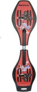 NIVIA Snake Board 8 inch x 31 inch Skateboard (Red, Black, Pack of 1)