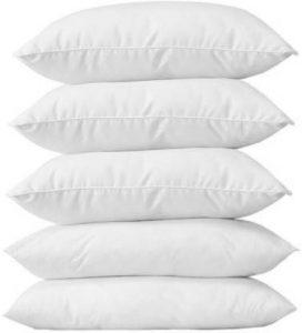 indo creation Foam Solid Sleeping Pillow Pack of 5 (White)