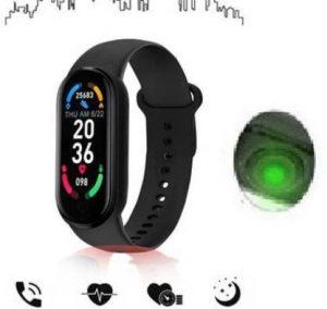 Bymaya KK34/ M5 PLUS FITNESS TRACKER MULTI FACES ACTIVITY TRACKER SMART BAND BLACK (Black Strap, Size : FREE)