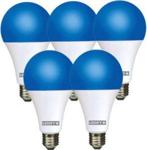 LEDIFY 9 W Round E27 LED Bulb (Blue, Pack of 5)