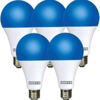 LEDIFY 9 W Round E27 LED Bulb (Blue, Pack of 5)