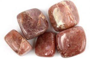 REIKI CRYSTAL PRODUCTS 100% Natural Cherry QuartzCrystal Tumble Stone 50gm Polished Asymmetrical Crystal Stone (Maroon 50 g)