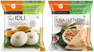 Pushp combo Idli Dosa Combo Pack 500gm each, South Indian Instant Mix 1 kg (Pack of 2)