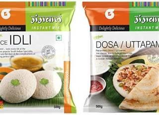 Pushp combo Idli Dosa Combo Pack 500gm each, South Indian Instant Mix 1 kg (Pack of 2)