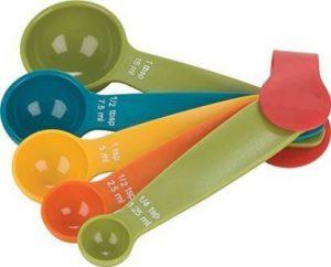 FosCadit Plastic Measuring Spoon Set (Pack of 5)