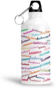 Furnish Fantasy Colorful Aluminium Sipper Bottle - Best Happy Birthday Gift for Kids , Aashman 600 ml Bottle (Pack of 1, Multicolor, Aluminium)
