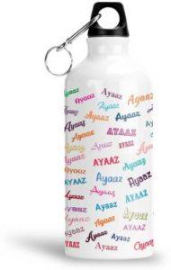 Furnish Fantasy Colorful Aluminium Sipper Bottle - Best Happy Birthday Gift for Kids , Ayaaz 600 ml Bottle (Pack of 1, Multicolor, Aluminium)