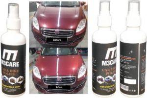 M3CARE Liquid Car Polish for Exterior, Dashboard, Headlight, Leather, Chrome Accent, Bumper, Windscreen, Metal Parts (600 ml, Pack of 3)