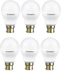 CROMPTON 9 W Standard B22 LED Bulb (White, Pack of 6)
