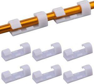 GVJ TRADERS self-Adhesive Cord Clips, , , Cubicle, Desk, car Cable Protector (Multi Color) Cable Protector (Multi Color)