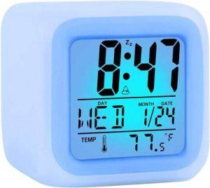 TECHEL Analog-Digital White Clock