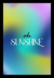 Ritwika's Abstract Wall Art Of Sunshine With Gradient Background | Painting With Frame for Home and Office Decor Digital Reprint 13.5 inch x 9.5 inch Painting (With Frame)