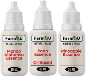 Farm4u Pack of 3 Baking Essence Flavour of Mango , Pineapple , Paan for Cake, Ice-Cream,Milkshakes,Indian Sweets(Each 30ml) ( Use 2-3 Drops Essence for 250 Grm Cake) Mango Liquid Food Essence (90 ml)