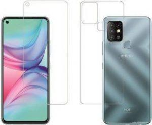 SOMAENTERPRISES Front and Back Tempered Glass for Infinix Hot 10 (Pack of 2)