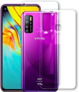 SOMAENTERPRISES Front and Back Tempered Glass for Infinix Hot 9 Pro (Pack of 2)